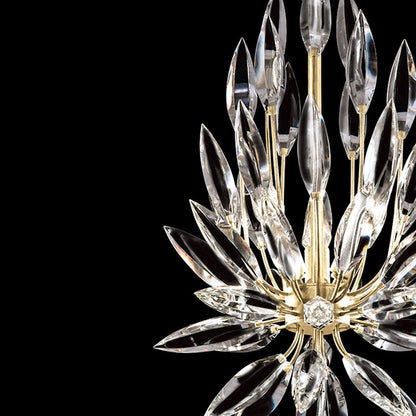 12-Inch Crystal Lily Bud Pendant