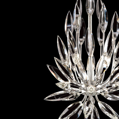 12-Inch Crystal Lily Bud Pendant
