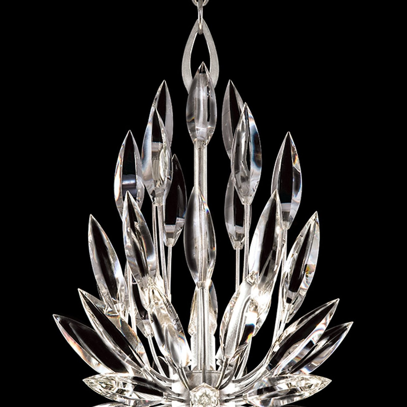 12-Inch Crystal Lily Bud Pendant