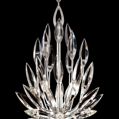 12-Inch Crystal Lily Bud Pendant