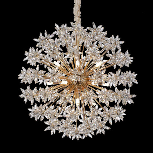 18-Light Gold Round Chandelier / Default Title