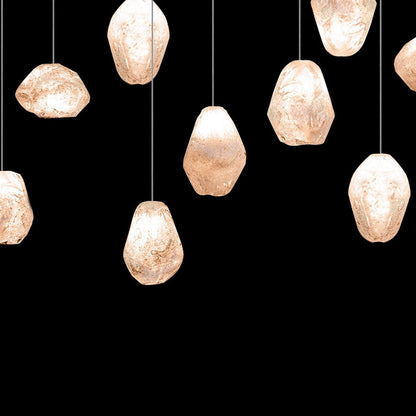 32-Inch Natural Quartz Round Pendant
