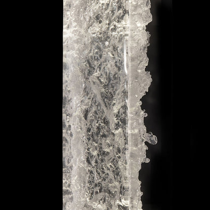 7.75-Inch Textured Cast Crystal LED Pendant