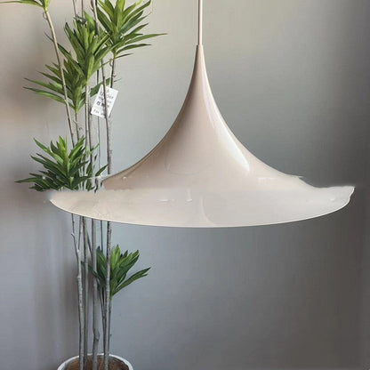 Colourful UFO Disc Pendant Light / Rose gold / 47x47x23cm