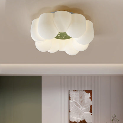 Pumpkin Cloud Three-Colour Ceiling Light / Type B 30CM White And Green / Three Colors