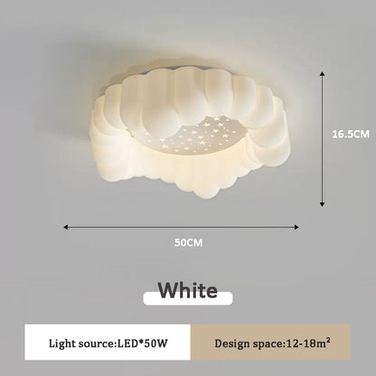 Pumpkin Cloud Three-Colour Ceiling Light / Model A 50CM All White / Three Colors