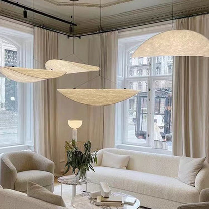 Silk Shade Adjustable LED Pendant Light / Tricolor Light / 80cm