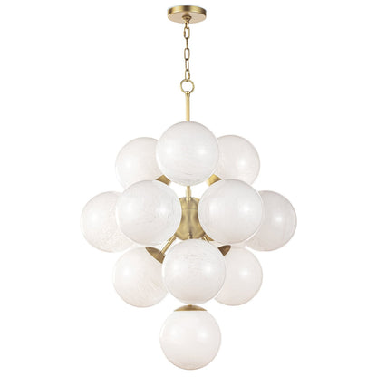 Three-Foot Swirl Glass Globe Chandelier / Default Title